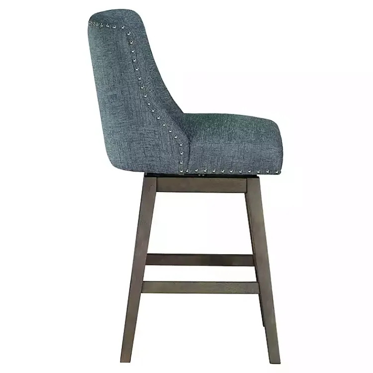 Bar Stools & Counter Height Stools-Kirklands Home Navy Greenfield Counter Stool Blue