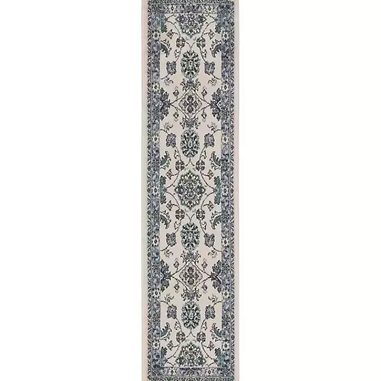 Area Rugs-Kirklands Home Blue Vintage Medallion Indoor/Outdoor Runner