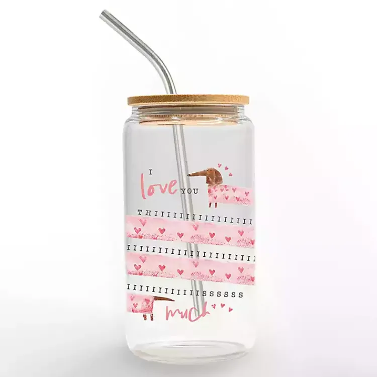 Glassware & Drinkware-Kirklands Home I Love You Thiiiiis Much Glass Tumbler