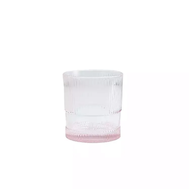 Glassware & Drinkware-Kirklands Home Fortessa NoHo Short Glasses, Set of 4 Pink