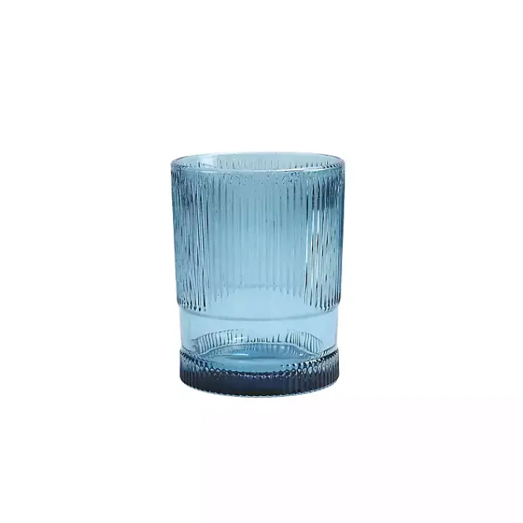 Glassware & Drinkware-Kirklands Home Fortessa NoHo Tall Glasses, Set of 4 Blue