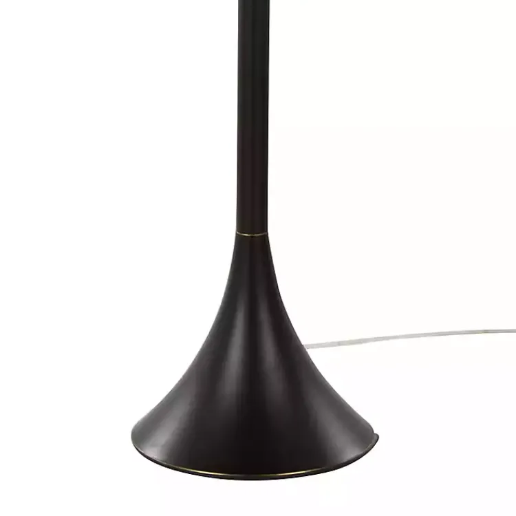 Floor Lamps-Kirklands Home Bronze Metal Hourglass Floor Lamp Brown