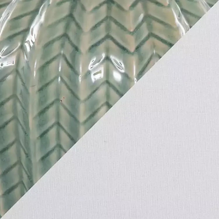 Table Lamps-Kirklands Home Sage Ceramic Chevron Table Lamps, Set of 2 White