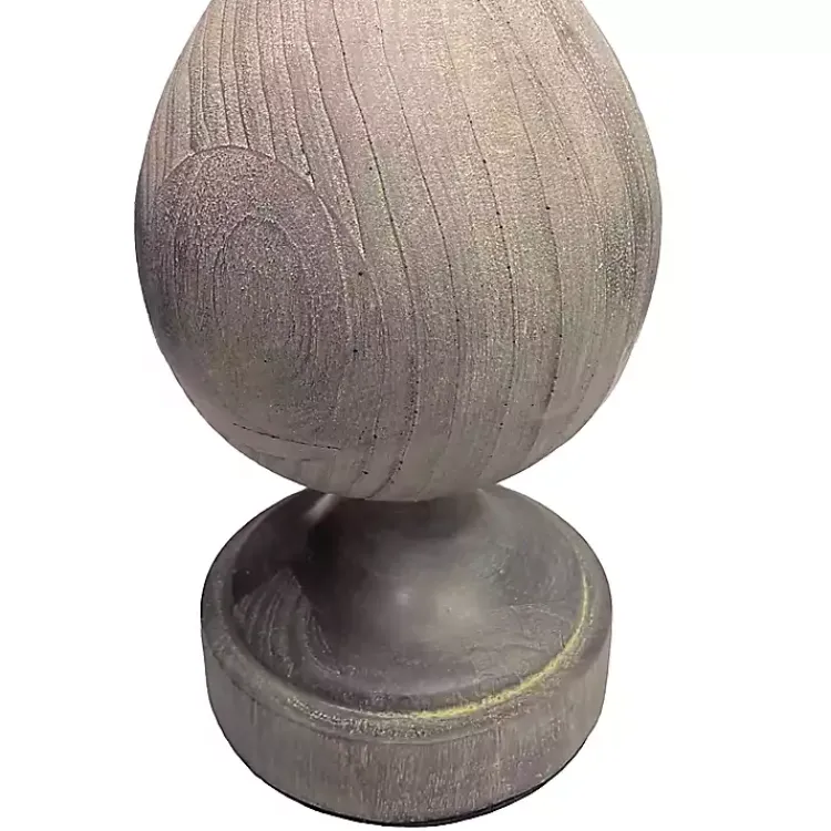 Table Lamps-Kirklands Home Gray Teardrop Table Lamps, Set of 2 White