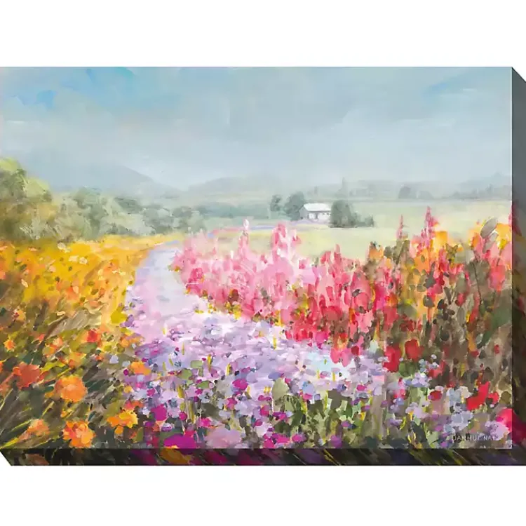 Outdoor Wall Decor-Kirklands Home Flowering Footpath Outdoor Canvas Art Print