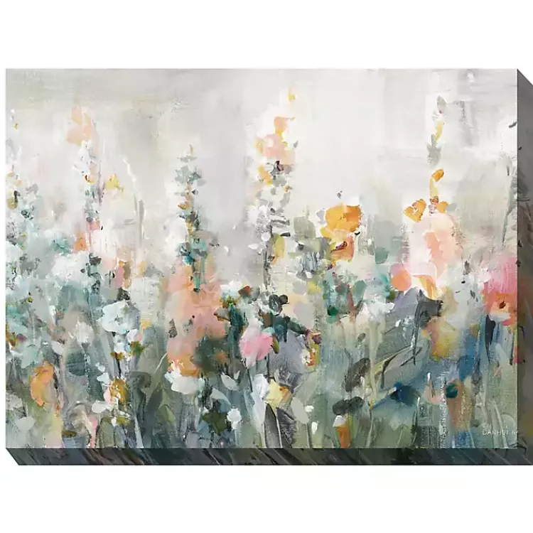 Outdoor Wall Decor-Kirklands Home Ethereal Floral Outdoor Canvas Art Print