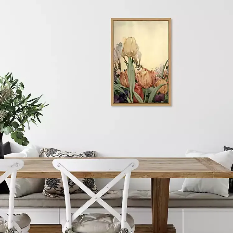 Canvas Art-Kirklands Home Fantasy Garden Tulip Framed Canvas Art Print