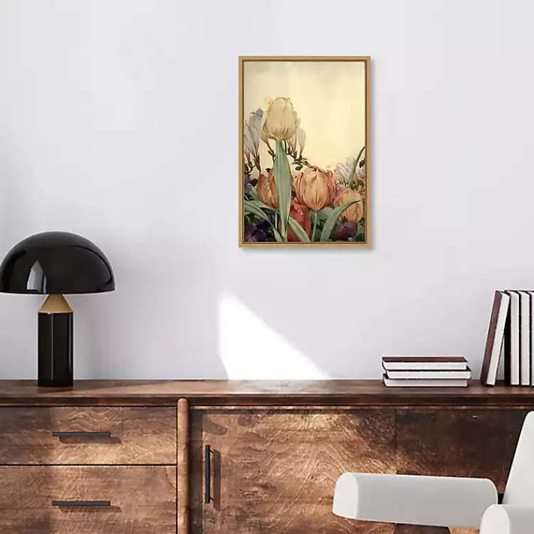 Canvas Art-Kirklands Home Fantasy Garden Tulip Framed Canvas Art Print