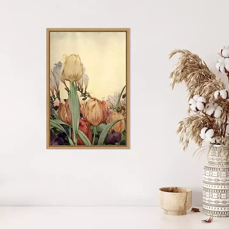 Canvas Art-Kirklands Home Fantasy Garden Tulip Framed Canvas Art Print