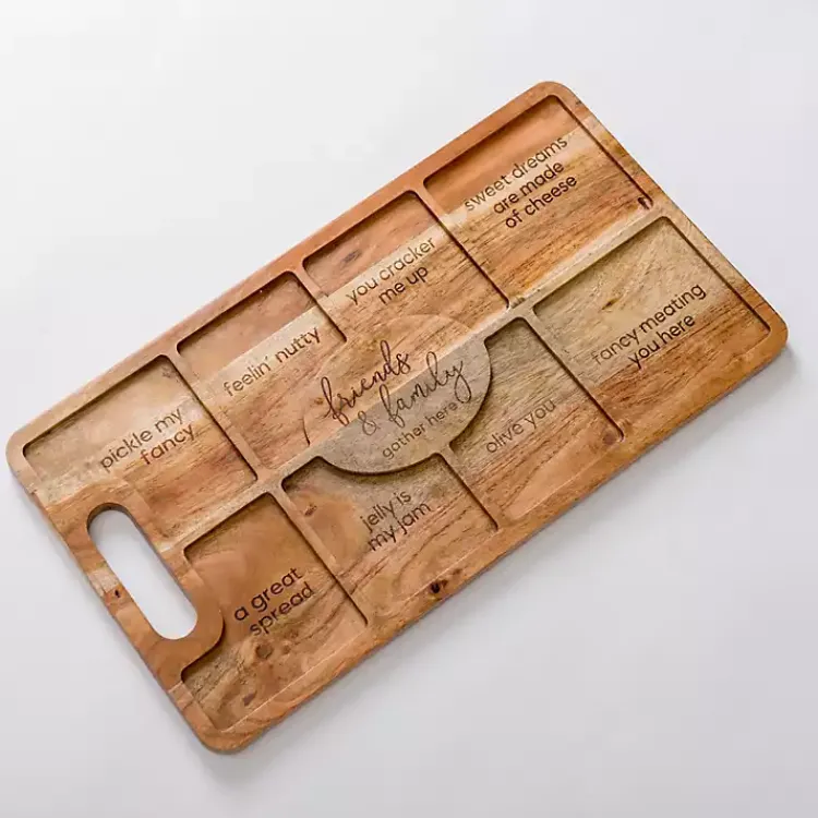 Serving & Entertaining-Kirklands Home Cheeky Charcuterie Board Brown