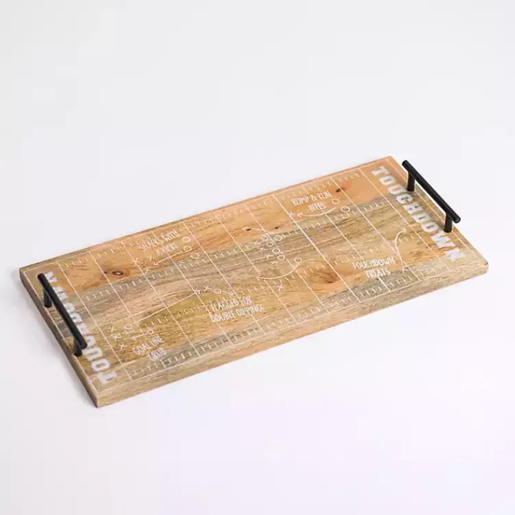 Serving & Entertaining-Kirklands Home Football Field Serving Board Tan