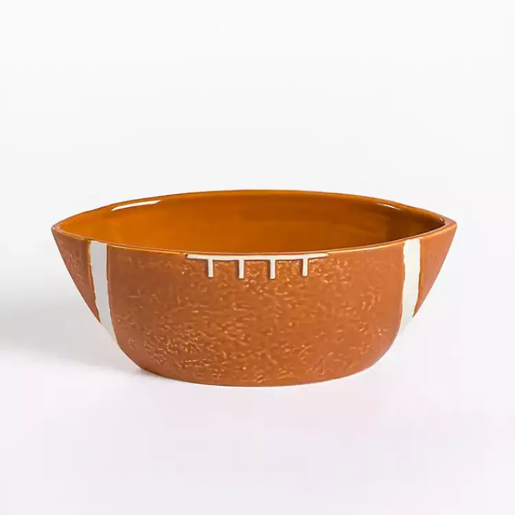 Serving & Entertaining-Kirklands Home Ceramic Football Dip Bowl
