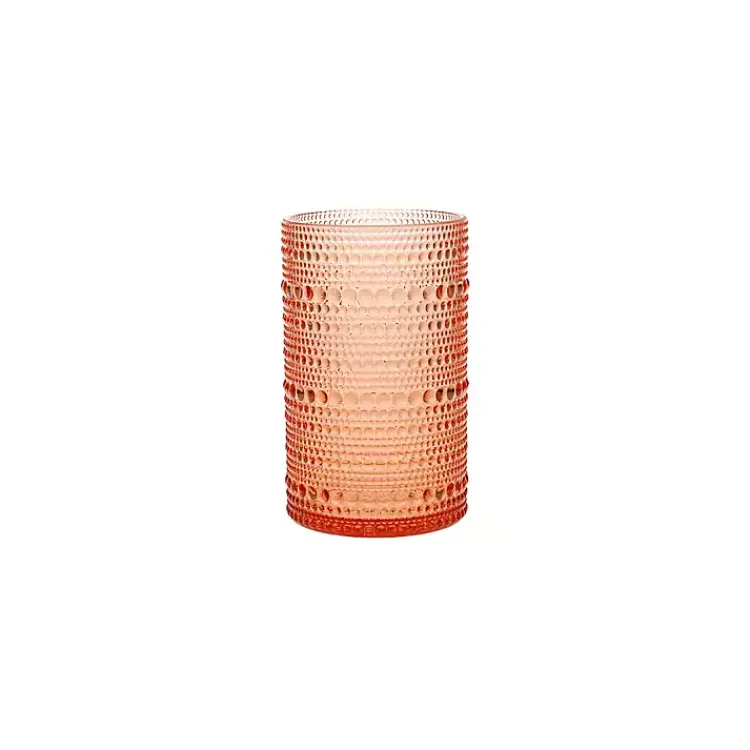 Glassware & Drinkware-Kirklands Home Fortessa Coral Orbetto Highball Glasses, Set of 4 Orange