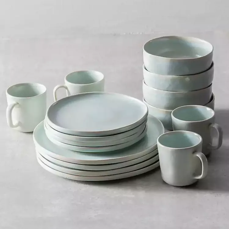 Dinnerware-Kirklands Home Fortessa Cypress Ceramic Pasta Bowls, Set of 4 Blue