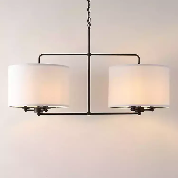 Chandeliers & Pendant Lighting-Kirklands Home Black Modern Cluster Chandelier