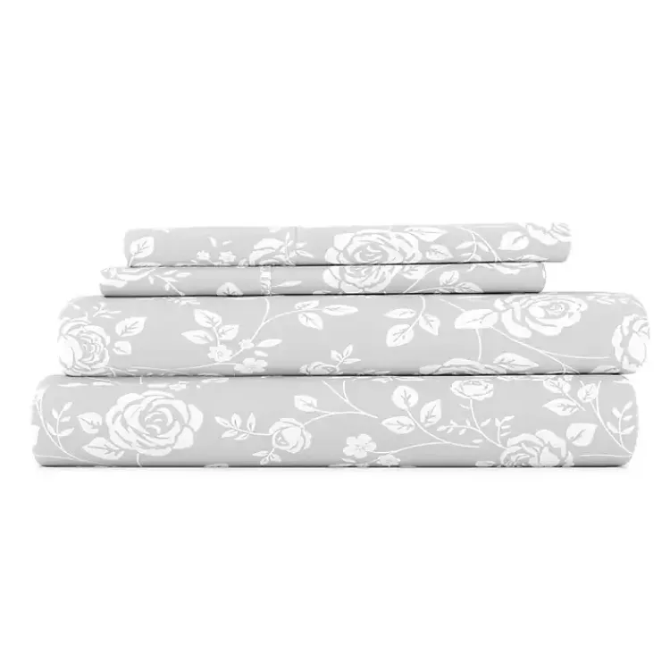 Bed Sheets-Kirklands Home Garden 3-pc. Twin Sheet Set Gray