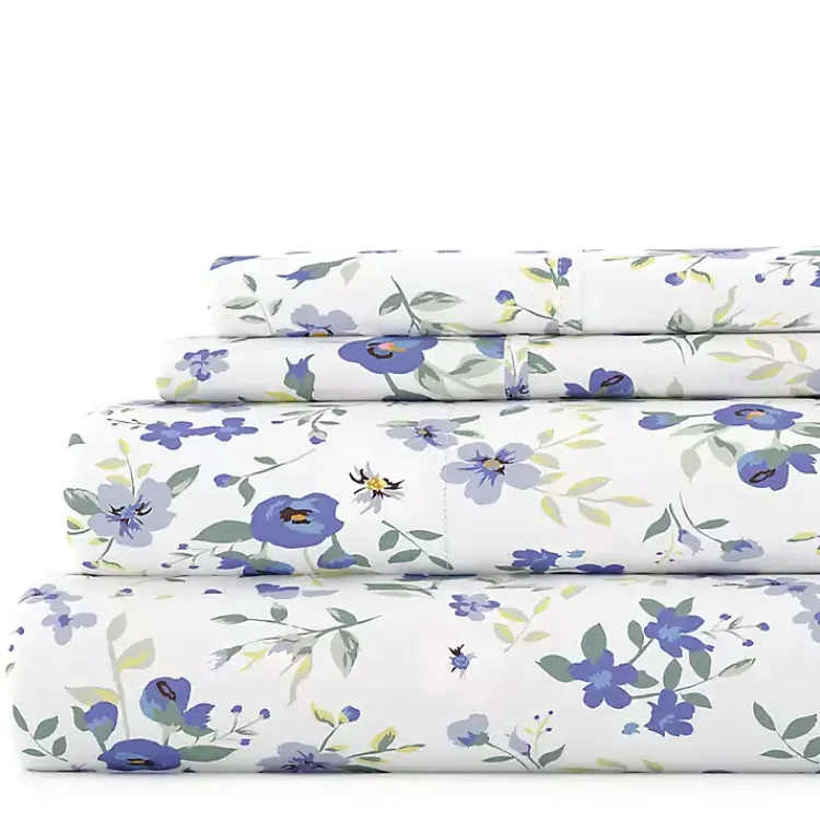 Bed Sheets-Kirklands Home Floral Farmhouse 4-pc. King Sheet Set