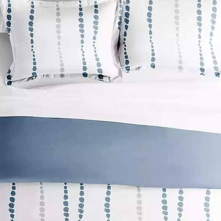 Duvets-Kirklands Home Navy Dots Reversible 3-pc. King Duvet Cover Set