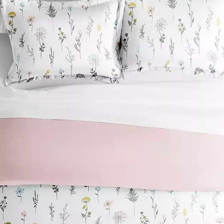 Duvets-Kirklands Home Soft Floral Reversible 2-pc. Twin Duvet Cover Set