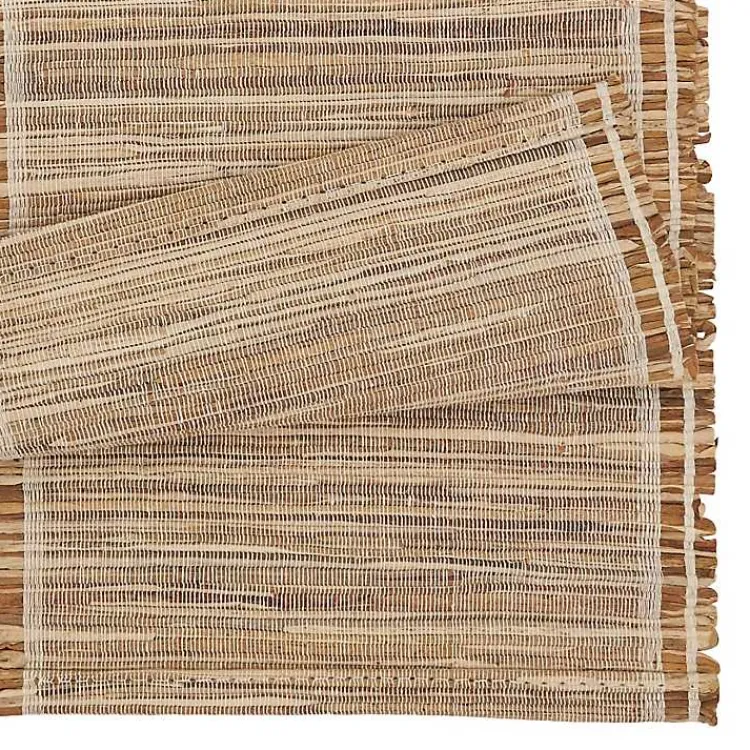 Table Linens-Kirklands Home Natural Water Hyacinth Table Runner Brown