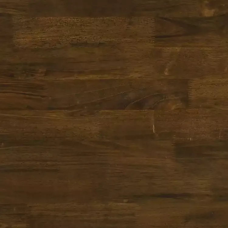 Accent & End Tables-Kirklands Home White and Dark Oak Wood Live Edge Accent Table Brown