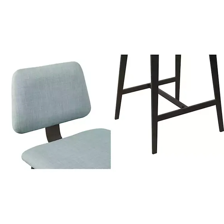 Bar Stools & Counter Height Stools-Kirklands Home Light Swivel Counter Stool Blue