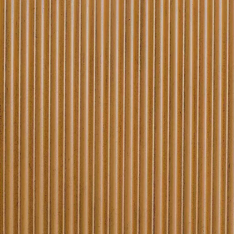 Coffee Tables-Kirklands Home Natural Fluted Hexagon Coffee Table Tan