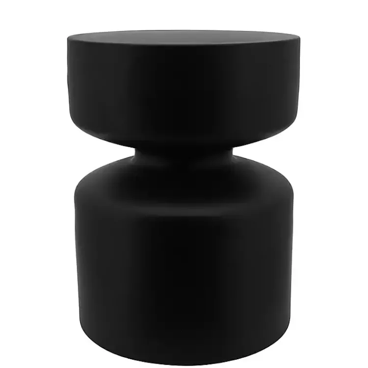 Benches & Ottomans-Kirklands Home Pawn Metal Ottoman Black