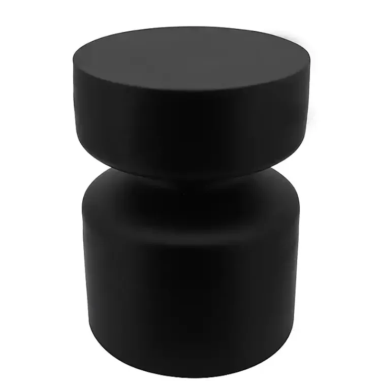 Benches & Ottomans-Kirklands Home Pawn Metal Ottoman Black