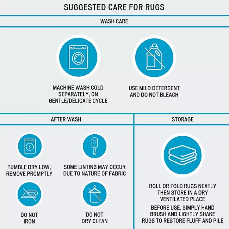 Bathroom Rugs-Kirklands Home Navy Border Cotton Bath Mat, 20x30 Blue