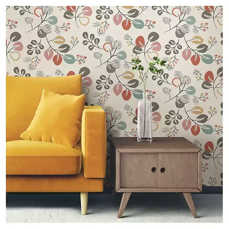 Wall Murals & Wallpaper-Kirklands Home Scandinavian Botanical Peel & Stick Wallpaper