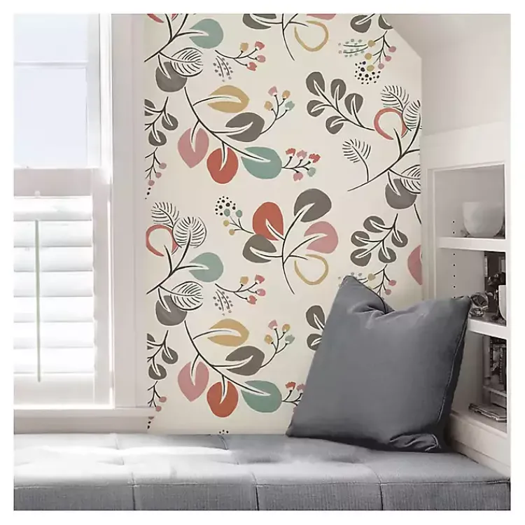 Wall Murals & Wallpaper-Kirklands Home Scandinavian Botanical Peel & Stick Wallpaper