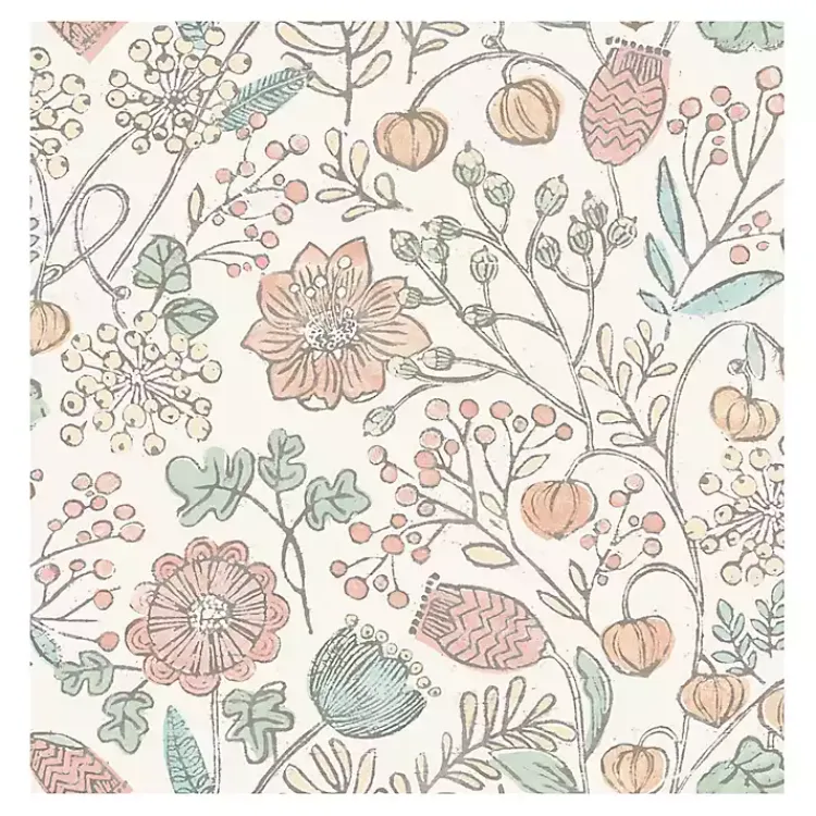 Wall Murals & Wallpaper-Kirklands Home Vintage Woodland Floral Peel & Stick Wallpaper