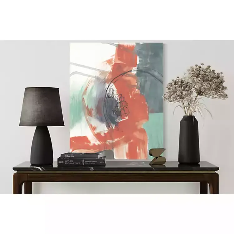 Canvas Art-Kirklands Home Juxtaposed Coral I Canvas Art Print