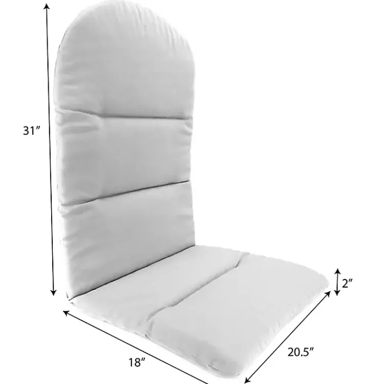 Outdoor Cushions & Pillows-Kirklands Home Turquoise Outdoor Adirondack Cushion Blue