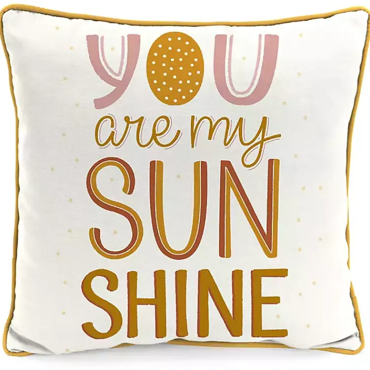 Outdoor Cushions & Pillows-Kirklands Home Boho You Are My Sunshine Outdoor Pillow