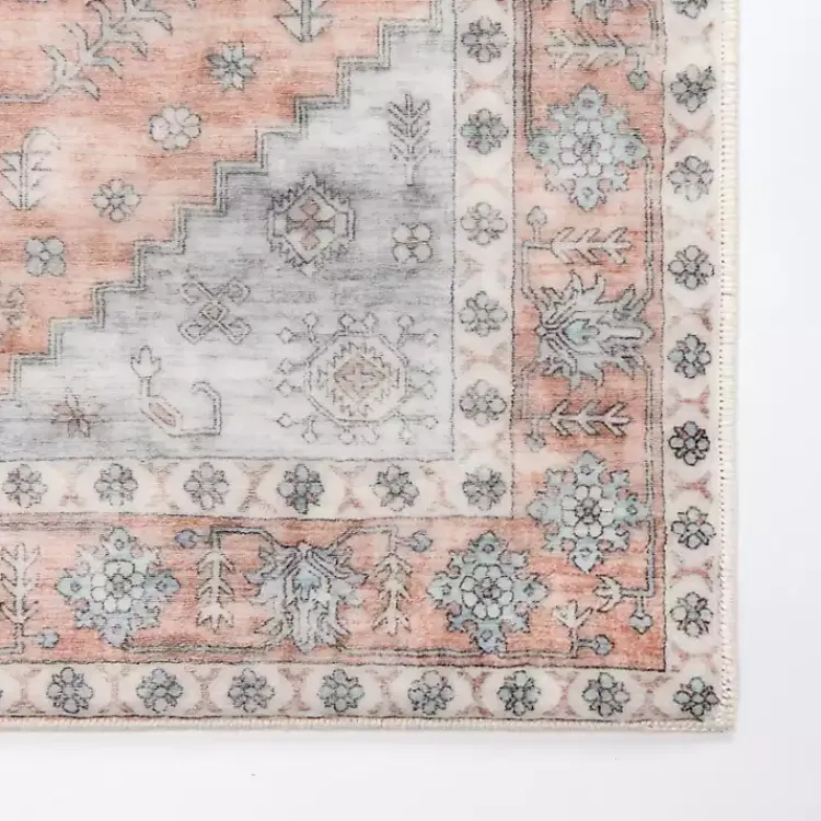 Area Rugs-Kirklands Home Kelly Traditional Washable Runner, 2x7 Red