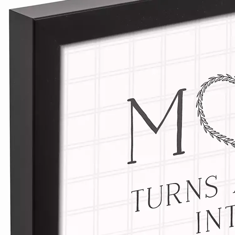 Wall Quotes & Signs-Kirklands Home Mom Turns a House into a Home Framed Canvas Print