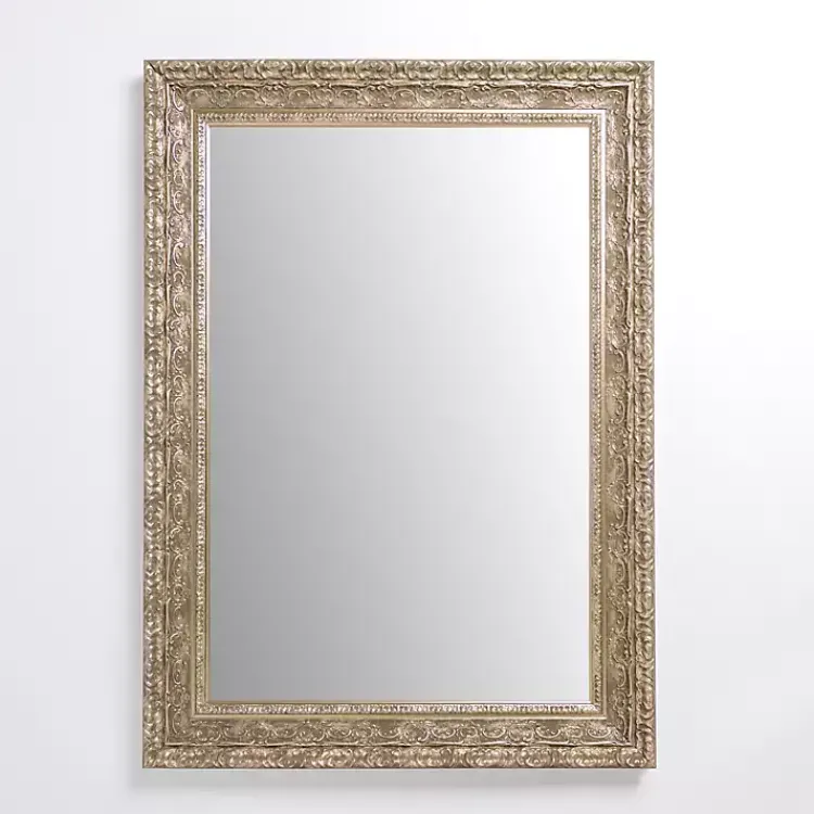Decorative Mirrors-Kirklands Home Champagne Vintage Wall Mirror Gold