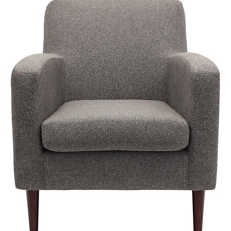 Accent Chairs-Kirklands Home Granite Loft Upholstered Accent Chair Gray
