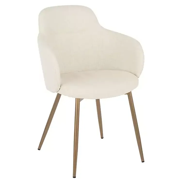 Accent Chairs-Kirklands Home Cream Modern Accent Chairs, Set of 2 White