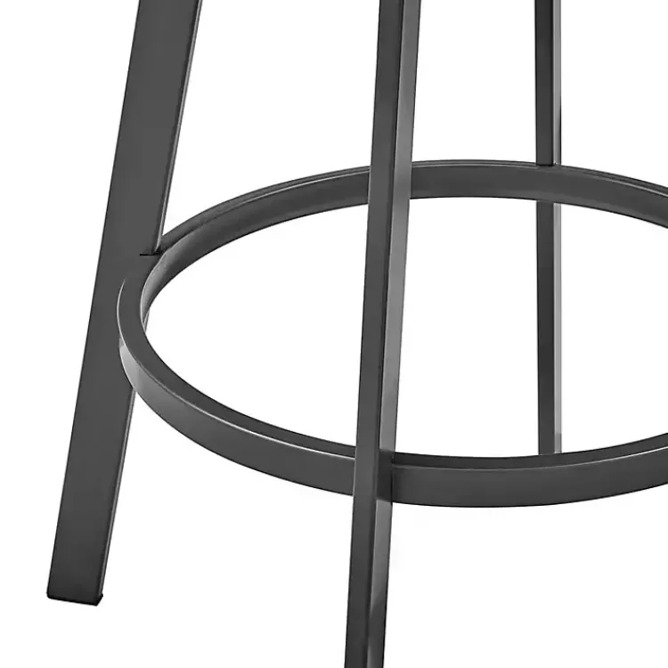 Bar Stools & Counter Height Stools-Kirklands Home Faux Leather Chelsea Swivel Bar Stool Brown