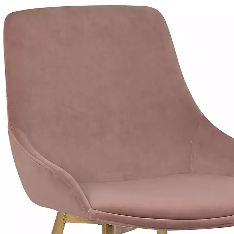 Dining Chairs-Kirklands Home Blush Velvet Heidi Dining Chair Pink
