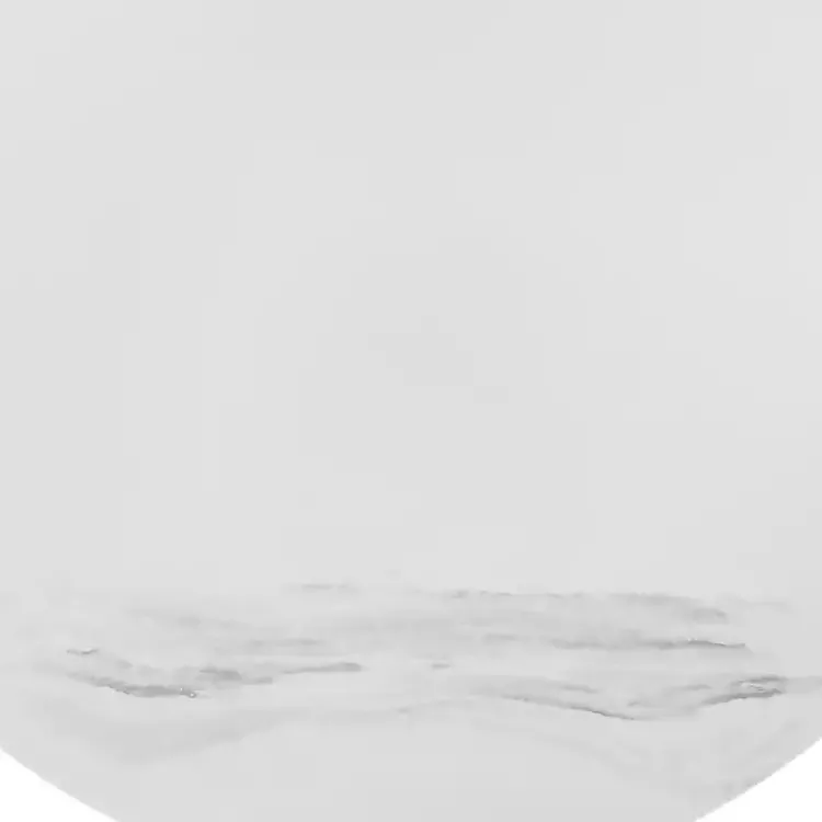 Coffee Tables-Kirklands Home Marble Round Black Loxley Coffee Table White