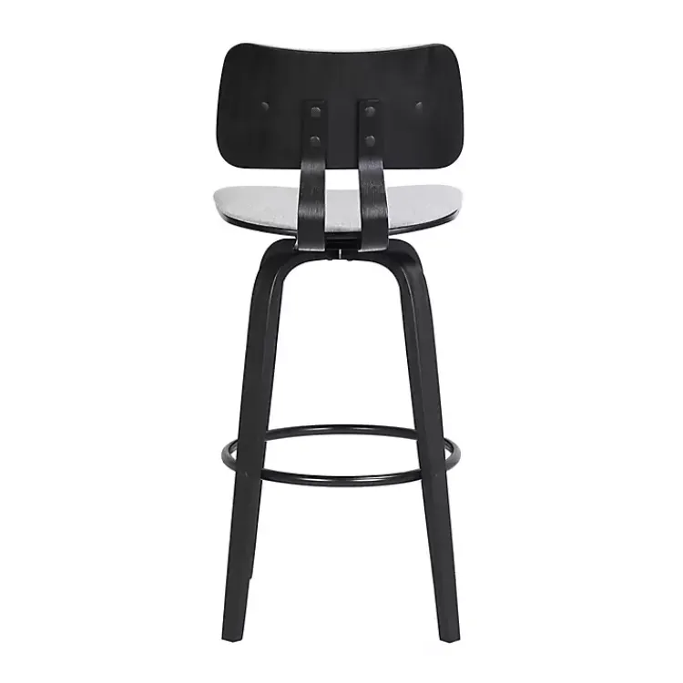 Bar Stools & Counter Height Stools-Kirklands Home Light Pico Swivel Counter Stool Gray