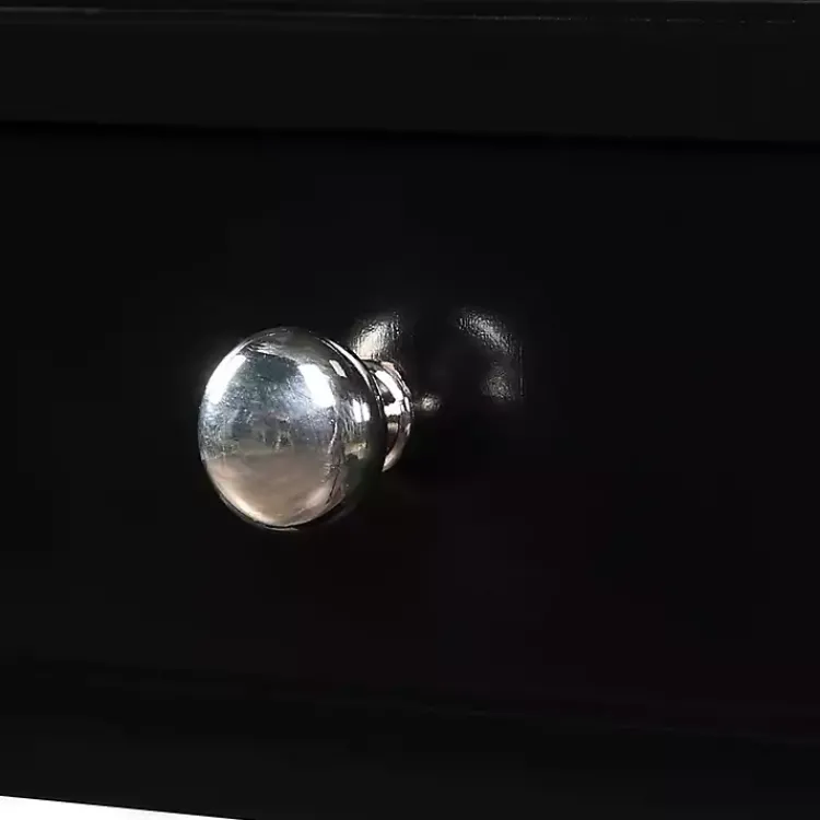 Accent & End Tables-Kirklands Home French Country Single Drawer Accent Table Black