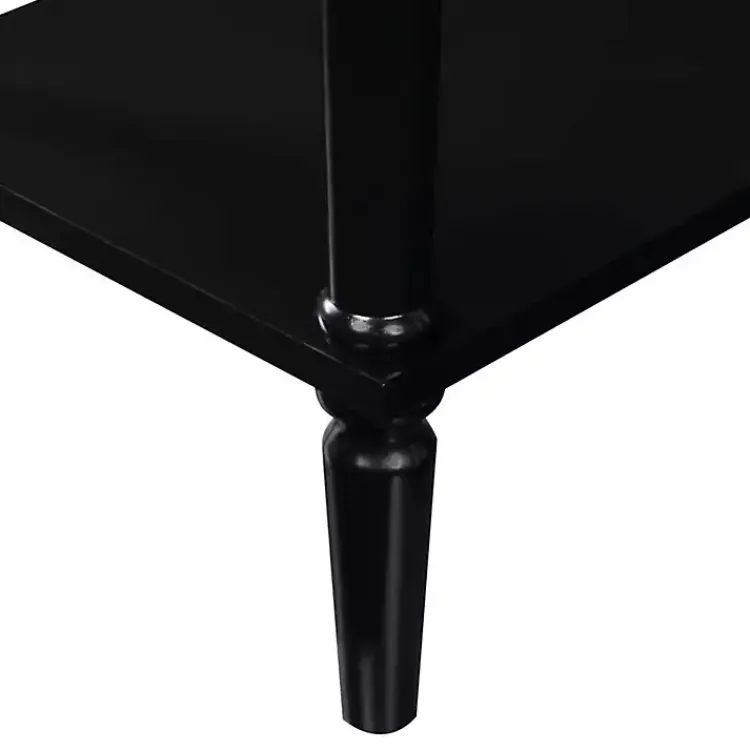 Accent & End Tables-Kirklands Home French Country Single Drawer Accent Table Black