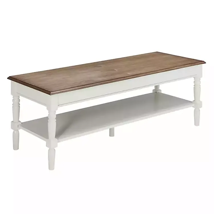 Coffee Tables-Kirklands Home and Natural Davis Coffee Table White
