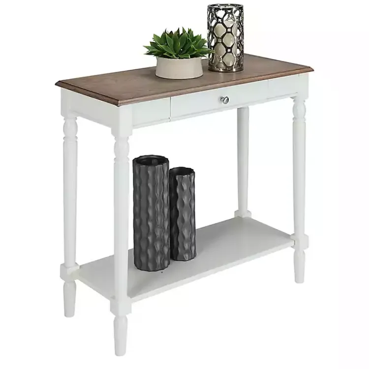 Console Tables-Kirklands Home and Natural Davis Console Table White