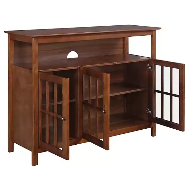 Tv Stands & Media Consoles-Kirklands Home Tiered Deluxe Cali Media Cabinet Brown